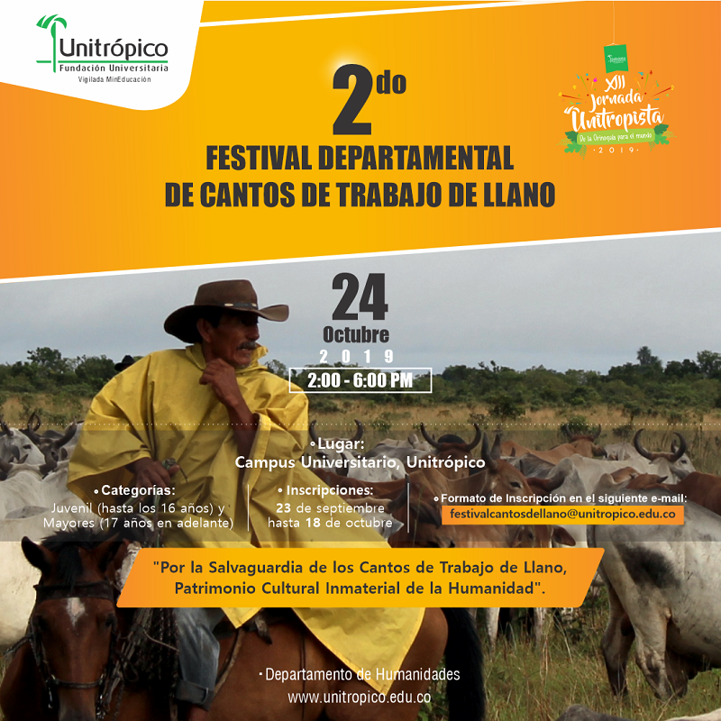 POST 2o. Festival Departamental de Cantos de Trabajo de Llano