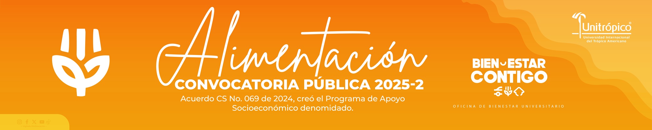 Banner Convocatoria 2025-2 Apoyo Socioeconómico