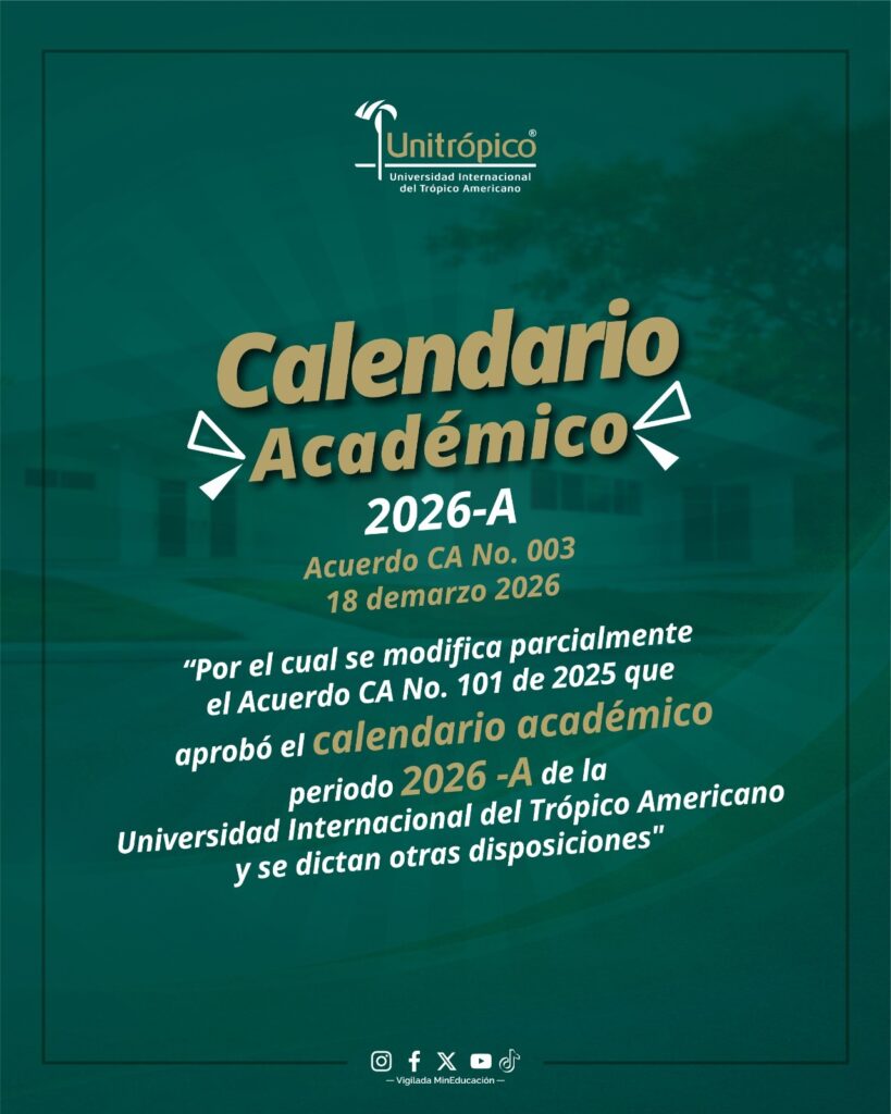 Actualización al Calendario Académico 2026-como planificación y eje de nuestra excelencia académica